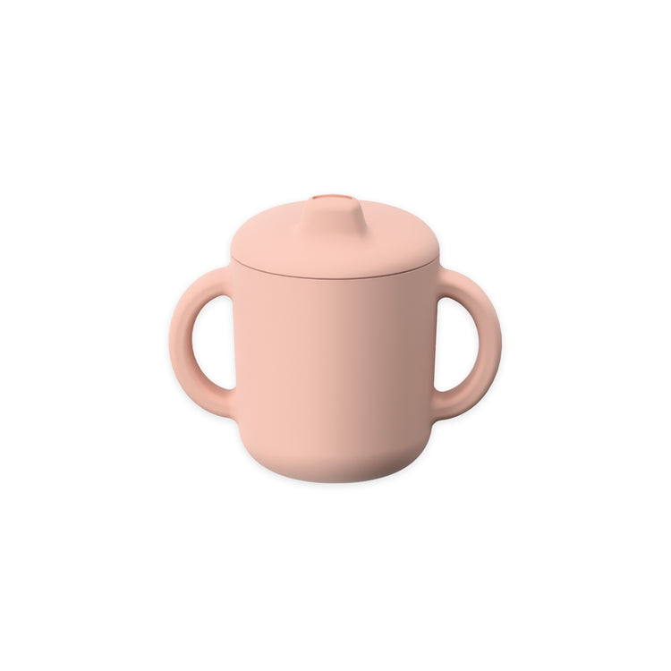EKOBO. Bambino Silicone Sippy Cup with handles - Blush