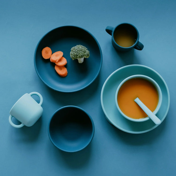 EKOBO. Silicone Suction Bowl - Lagoon