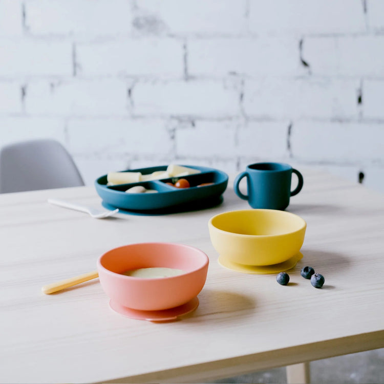 EKOBO. Silicone Suction Bowl - Coral