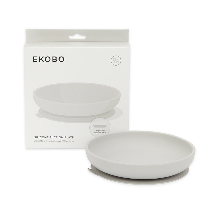 EKOBO. Silicone Suction Plate - Cloud