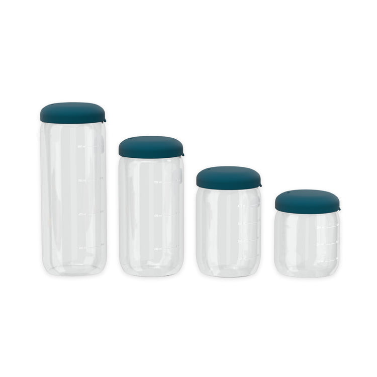 EKOBO. Γυάλινο δοχείο αποθήκευσης 350ml - Blue Abyss