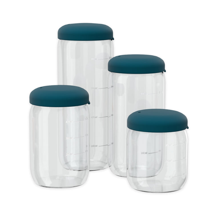 EKOBO. Γυάλινο δοχείο αποθήκευσης 350ml - Blue Abyss