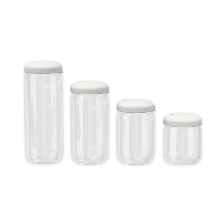 EKOBO. Pronto Food Storage Jar in Borosilicate Glass 1000ml - Cloud