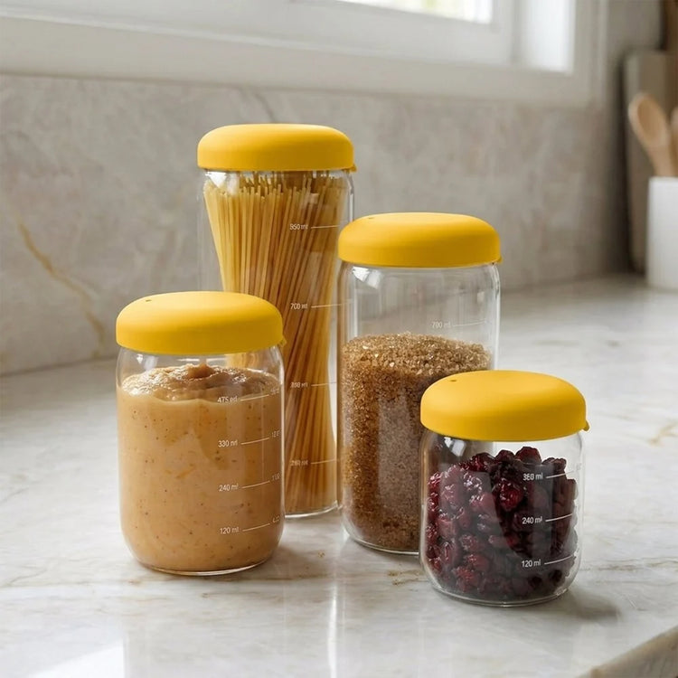 EKOBO. Γυάλινο δοχείο αποθήκευσης 1000ml - Mimosa