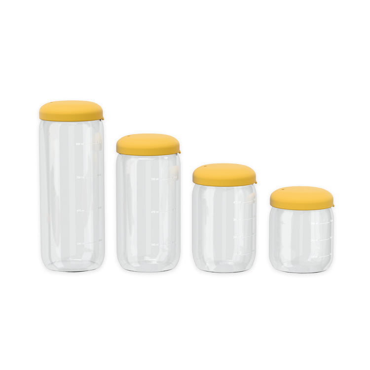 EKOBO. Γυάλινο δοχείο αποθήκευσης 1000ml - Mimosa