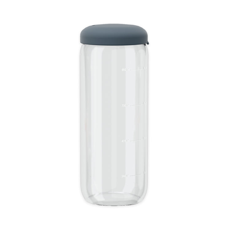 EKOBO. Pronto Food Storage Jar in Borosilicate Glass 1000ml - Storm