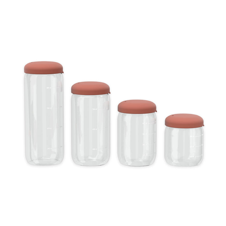EKOBO. Γυάλινο δοχείο αποθήκευσης 1000ml - Terracotta