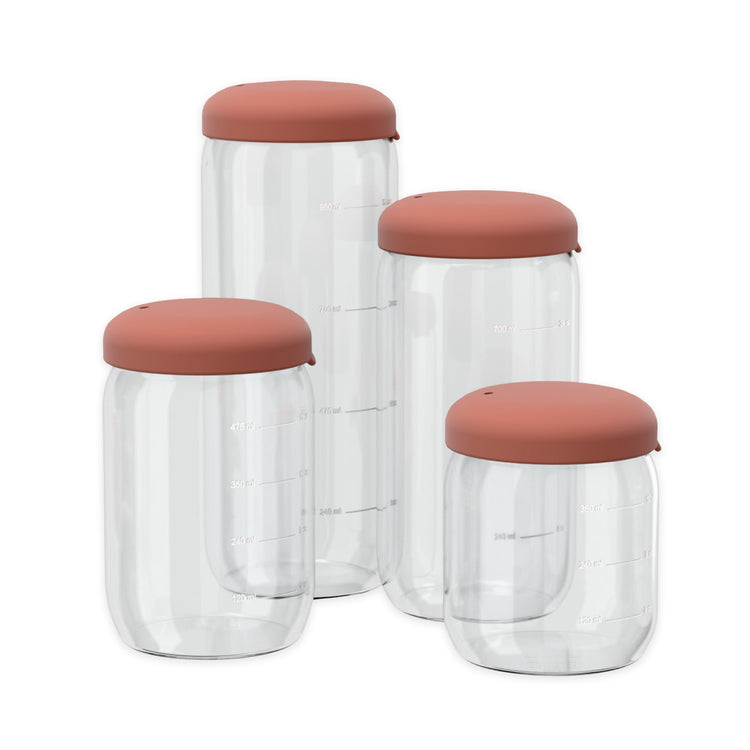 EKOBO. Γυάλινο δοχείο αποθήκευσης 1000ml - Terracotta