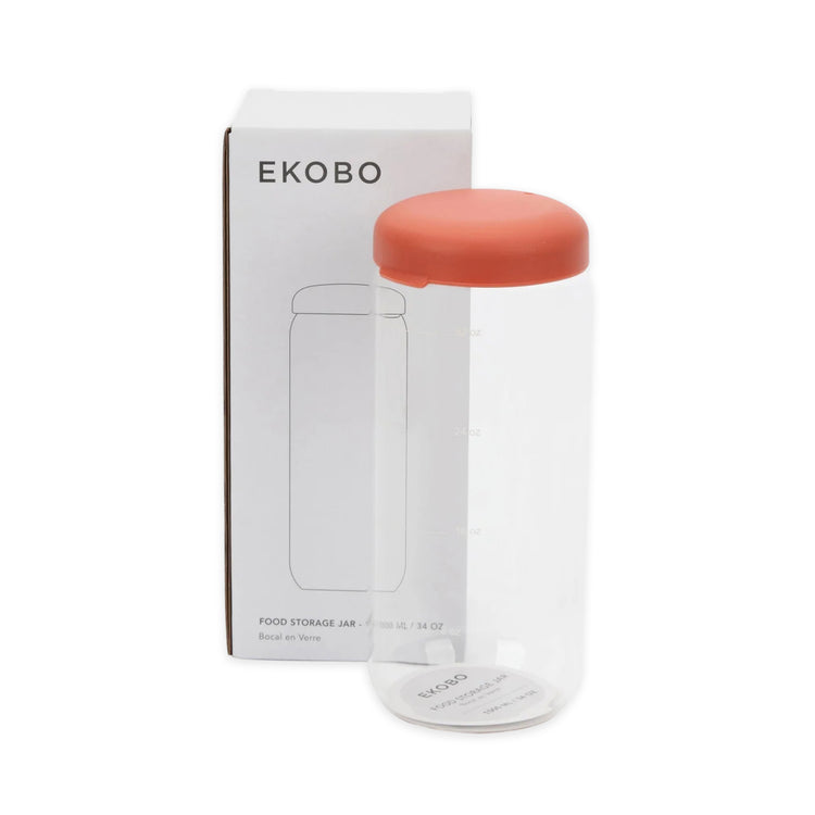 EKOBO. Γυάλινο δοχείο αποθήκευσης 1000ml - Terracotta