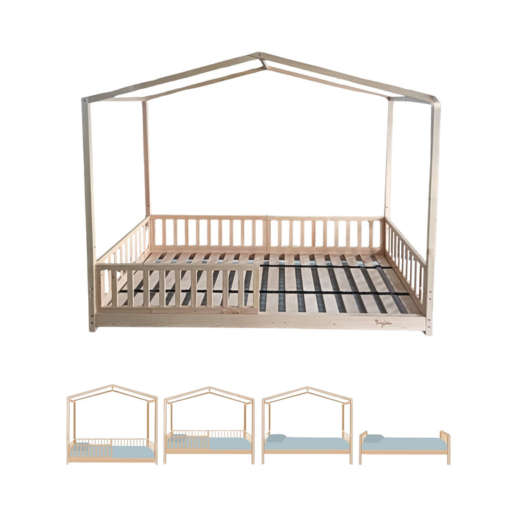 FAMILY NATION. Evi 4-in-1 Convertible Montessori Bed - 200x90 cm