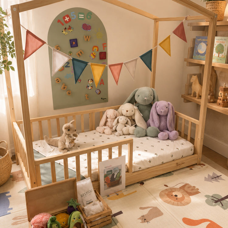 FAMILY NATION. MagneKids™ Μαγνητικός Πίνακας Τοίχου - Αψίδα - Απαλό πράσινο
