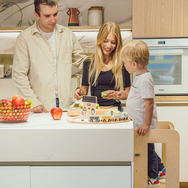 FAMILY NATION. Πύργος Εκμάθησης Montessori 2 σε 1 - Φυσικό