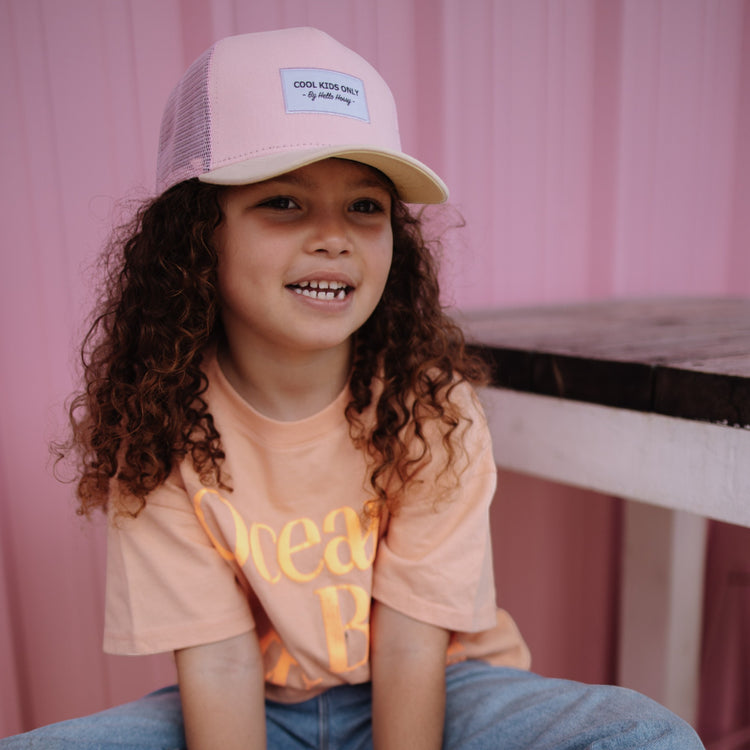 HELLO HOSSY. Καπέλο τζόκευ παιδικό Mini Powder Pink