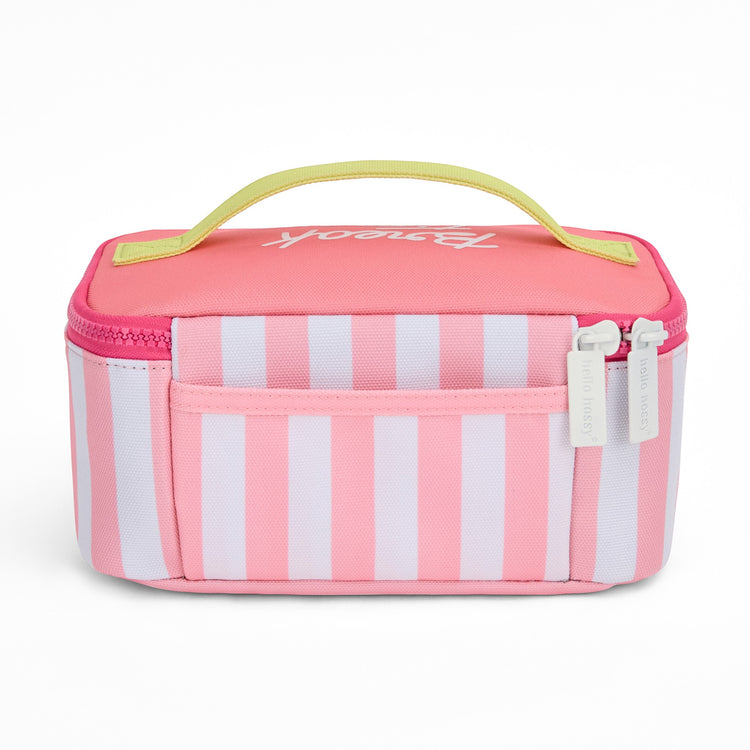 HELLO HOSSY. Τσάντα μεταφοράς φαγητού Pink Stripes