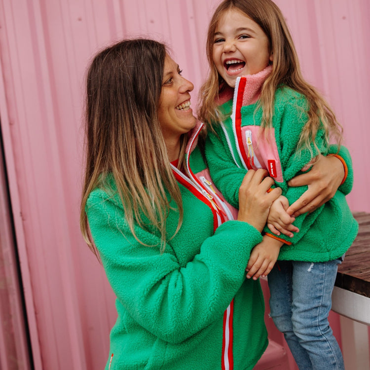 HELLO HOSSY. Παιδικό μπουφάν fleece Green Candy
