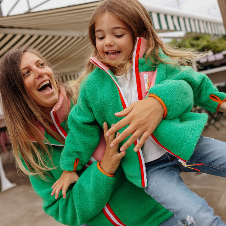 HELLO HOSSY. Παιδικό μπουφάν fleece Green Candy