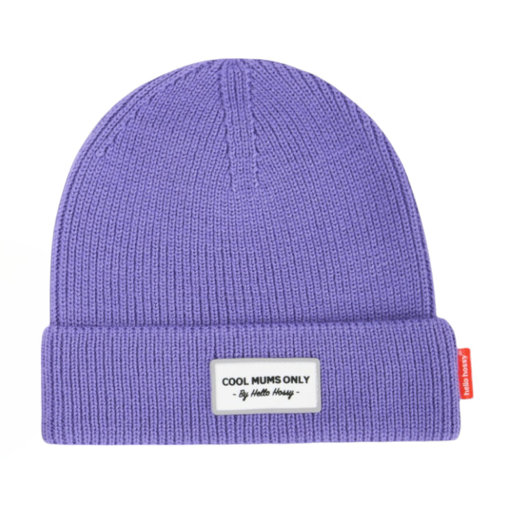 HELLO HOSSY. Pop Purple mum beanie