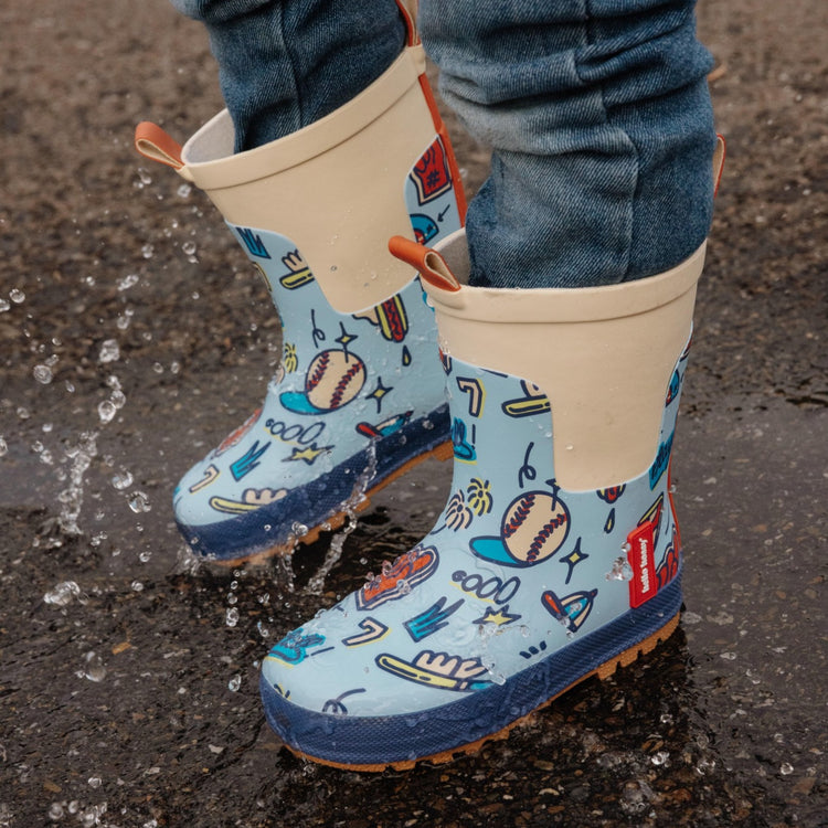 HELLO HOSSY. Rain boots Baseball Game