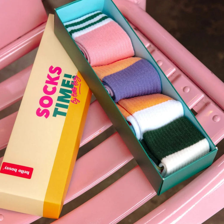 HELLO HOSSY. Σετ 4 ζευγάρια κάλτσες Mini Color Pop