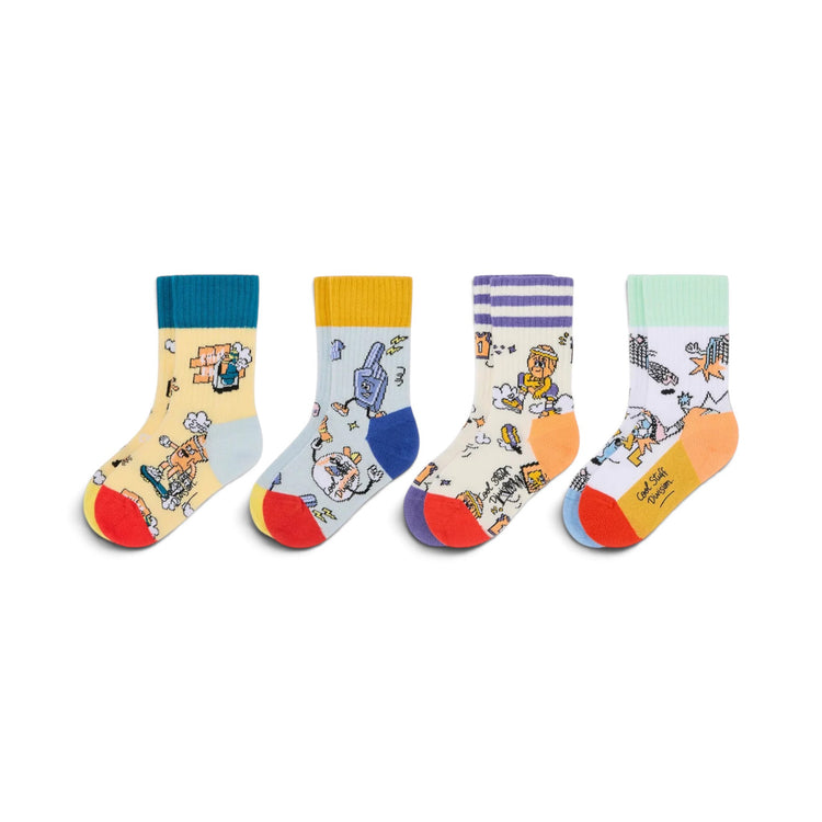 HELLO HOSSY. 4 Pack Socks Game On
