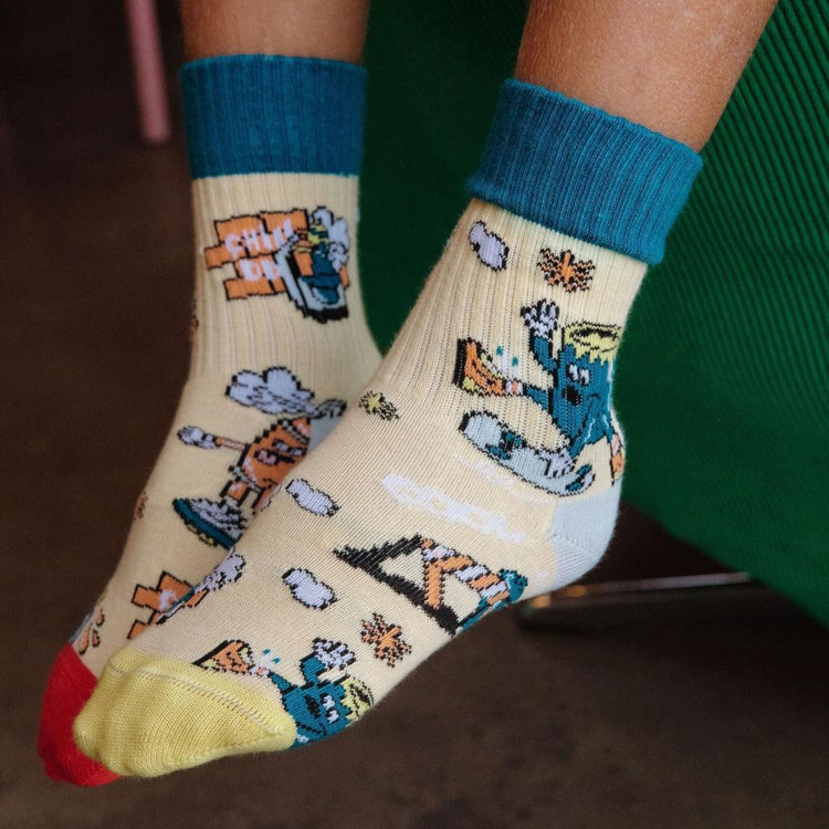 HELLO HOSSY. 4 Pack Socks Game On