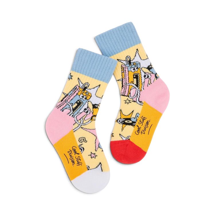 HELLO HOSSY. 3 Pack Socks Happy Beats