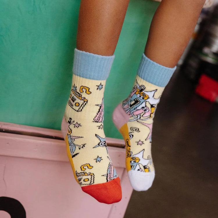 HELLO HOSSY. 3 Pack Socks Happy Beats