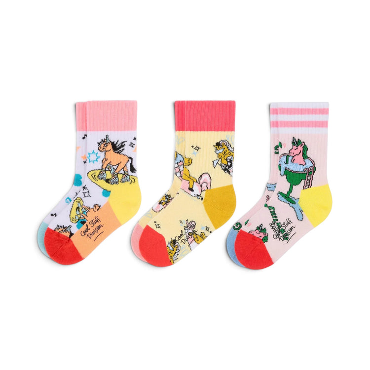 HELLO HOSSY. 3 Pack Socks Unicorn