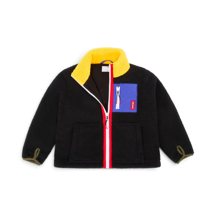HELLO HOSSY. Fleece Jacket Midnight Lemon