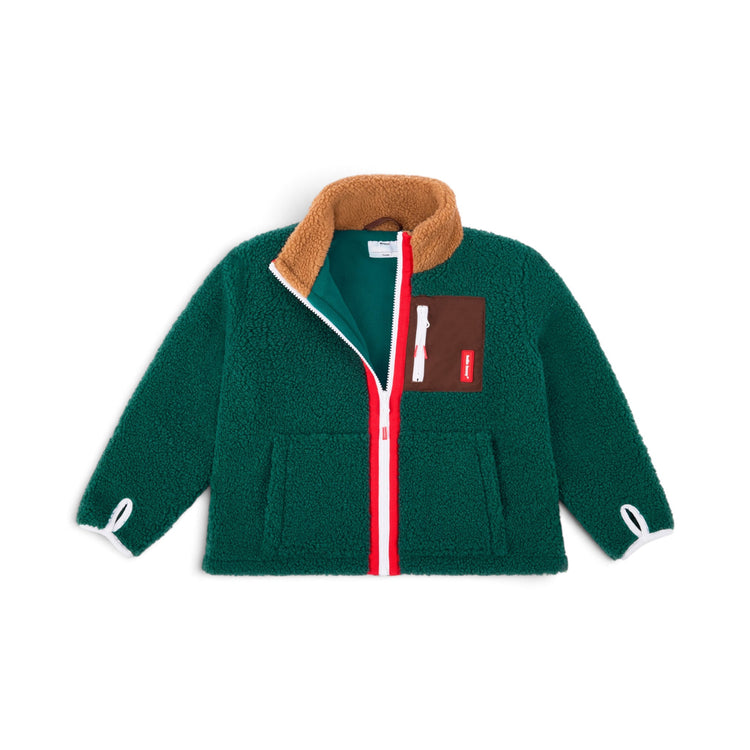 HELLO HOSSY. Fleece Jacket Duck Blue