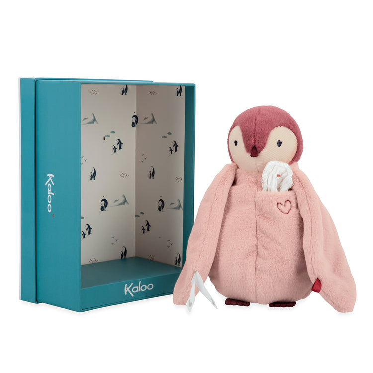 COMPLICES. Kissing plush Penguin Pink