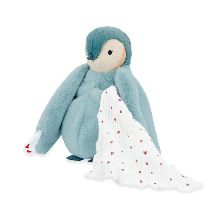COMPLICES. Kissing plush Penguin Blue-green