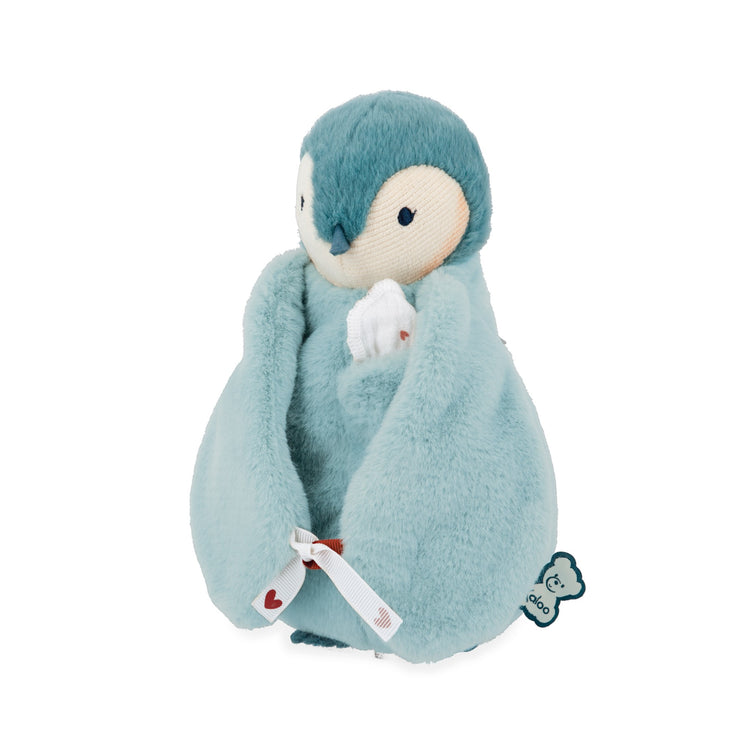 COMPLICES. Kissing plush Penguin Blue-green