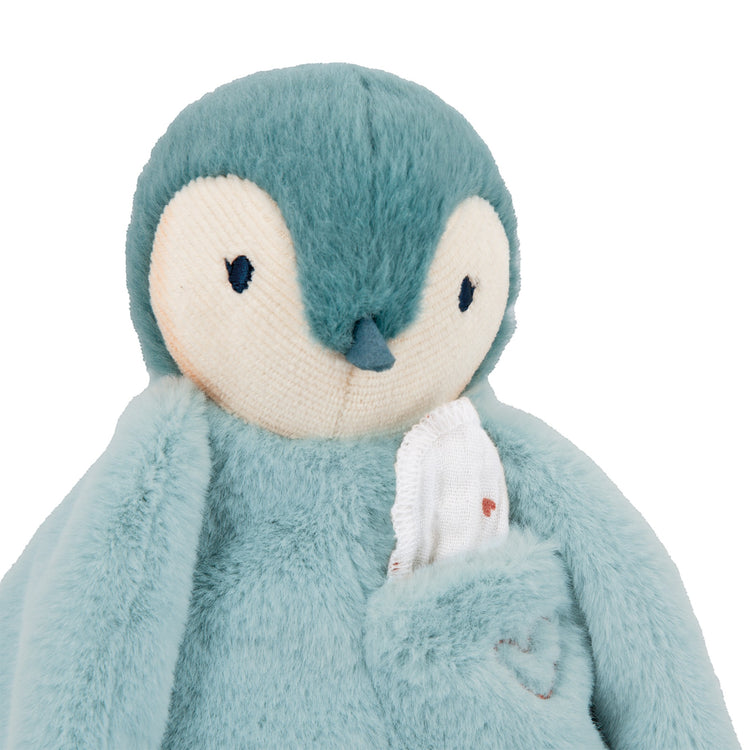 COMPLICES. Kissing plush Penguin Blue-green
