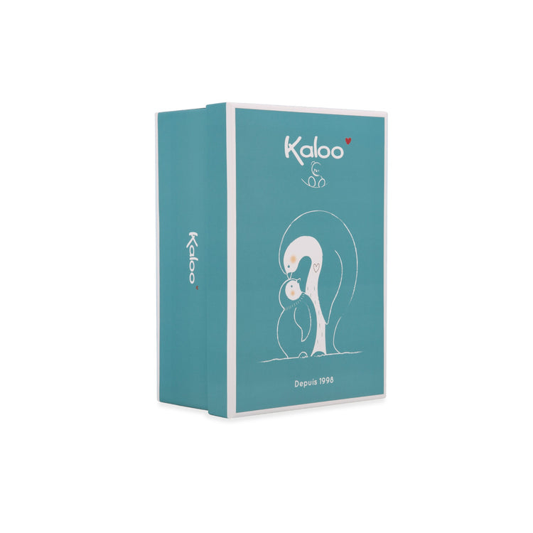 COMPLICES. Kissing plush Penguin Blue-green