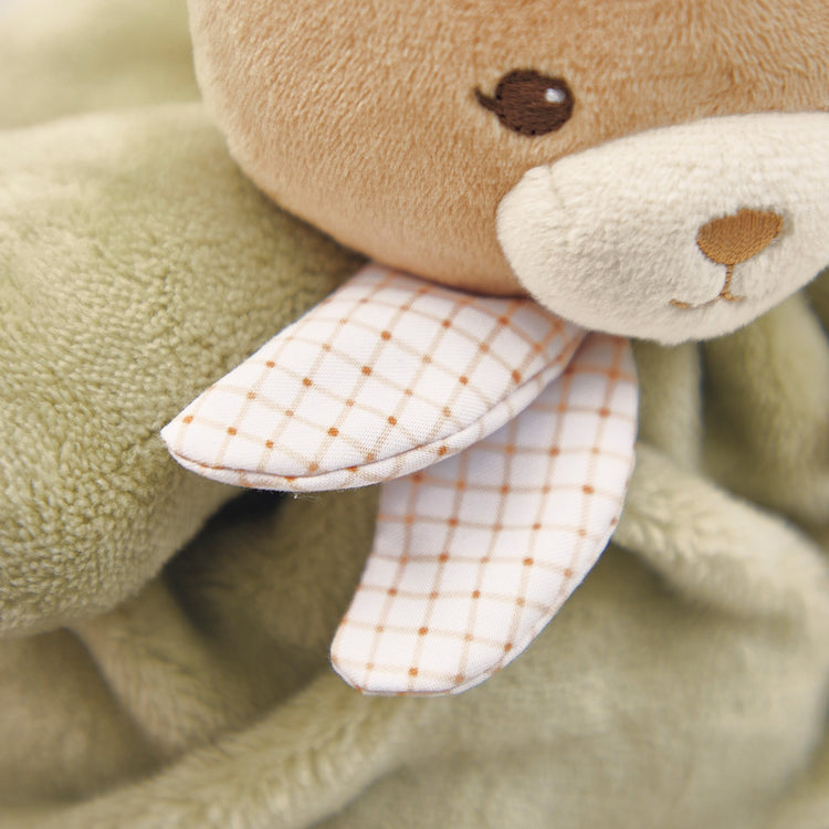 INTEMPOREL. Patapouf bear soft toy - Green 17cm