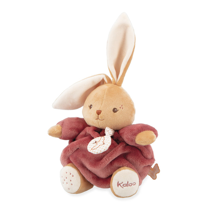 INTEMPOREL. Musical rabbit plush toy - Bordeaux 17cm
