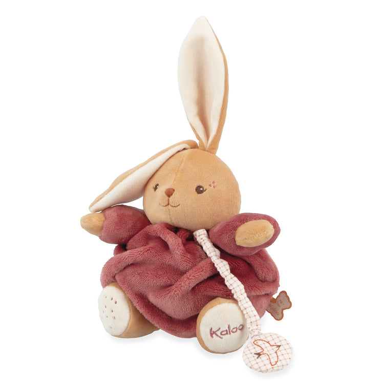 INTEMPOREL. Musical rabbit plush toy - Bordeaux 17cm