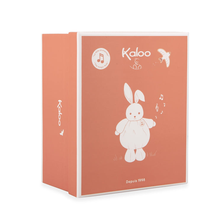 INTEMPOREL. Musical rabbit plush toy - Bordeaux 17cm