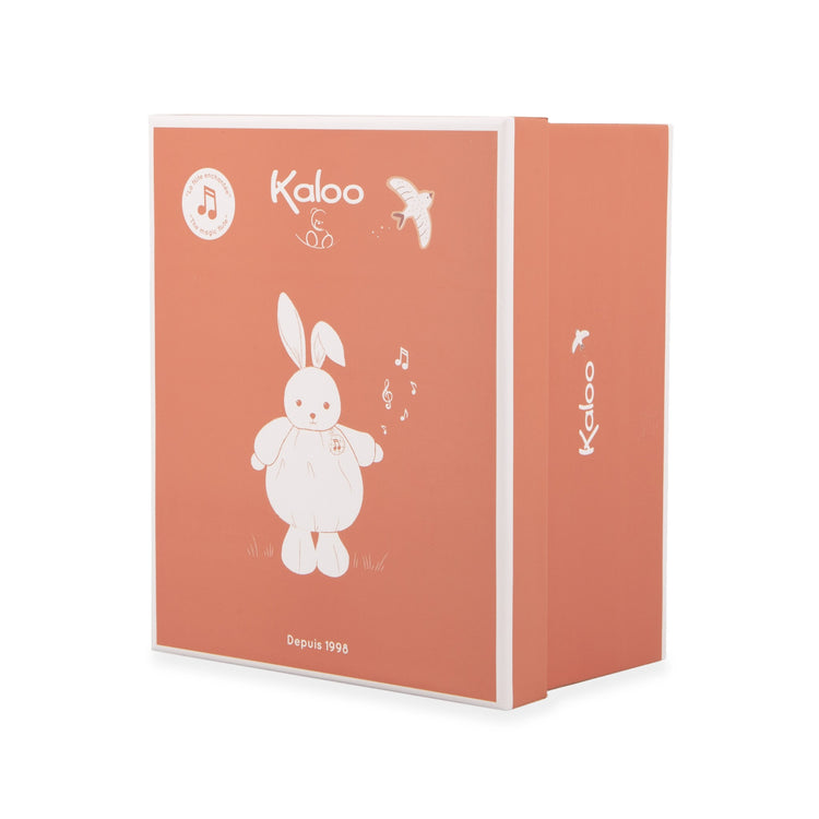 INTEMPOREL. Musical rabbit plush toy - Bordeaux 17cm