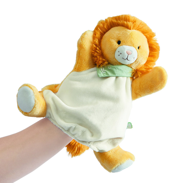 LES AMIS. Nougat Lion Puppet 24cm