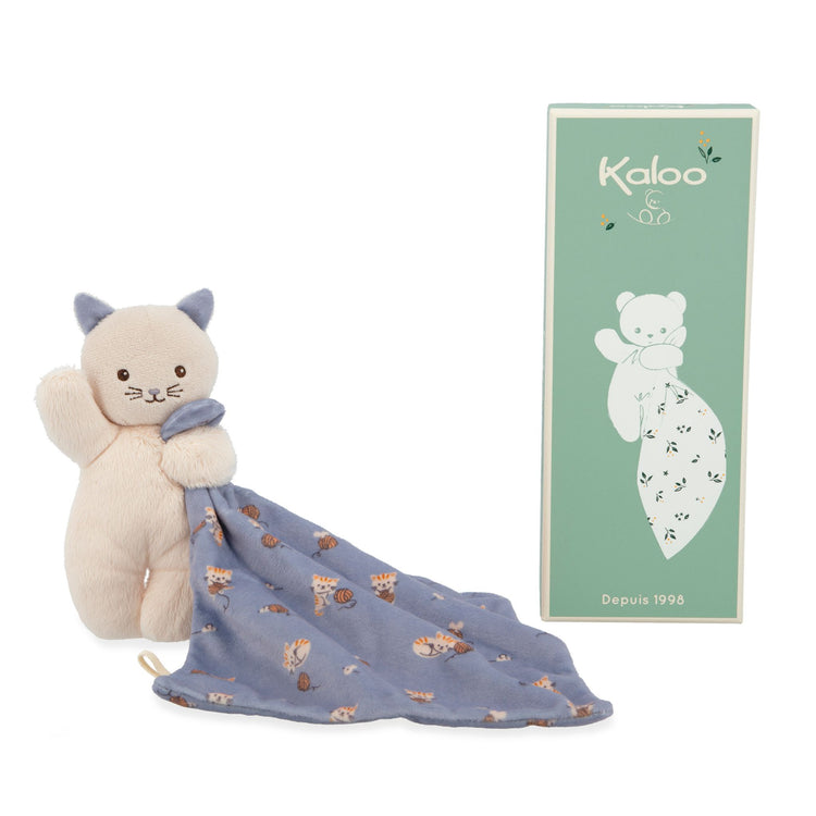 CARRE DOUCEUR. Doudou cat lilac