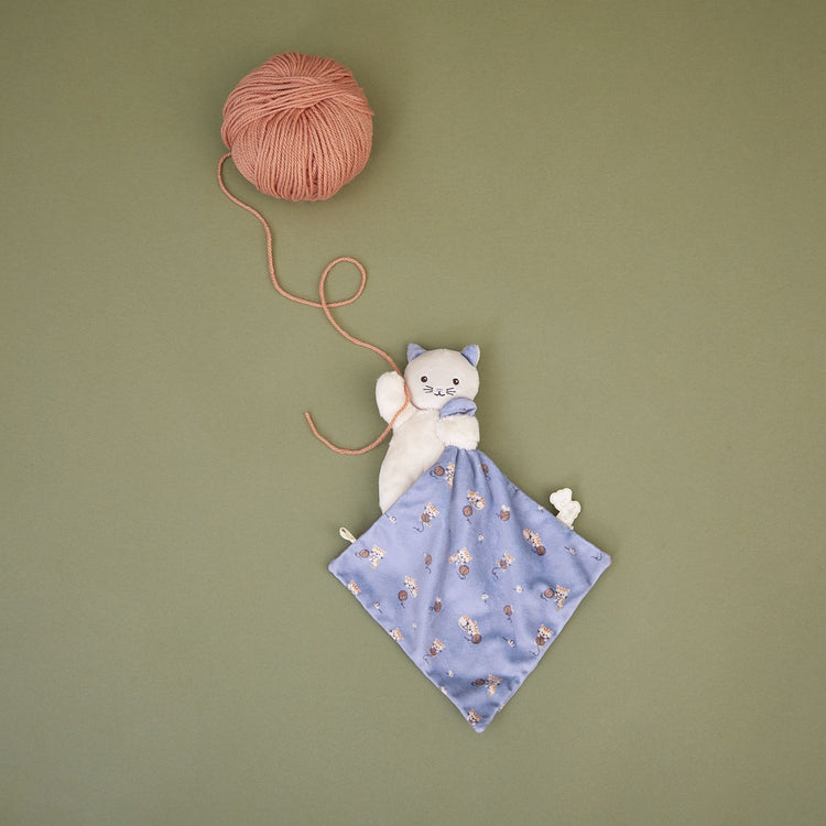 CARRE DOUCEUR. Doudou cat lilac