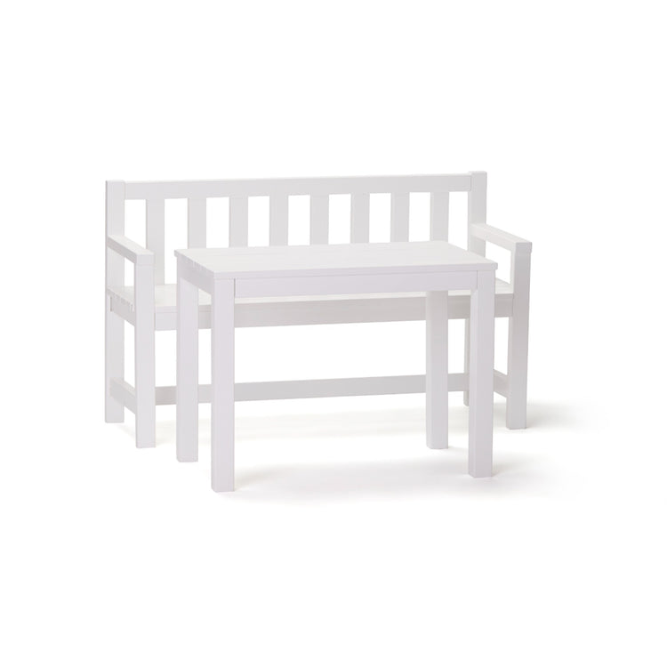 KIDS CONCEPT. Garden sofa and table set white