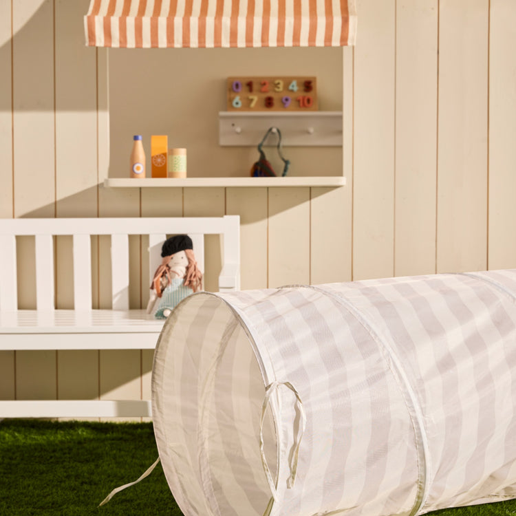 KIDS CONCEPT. Play tunnel stripe grey STAR