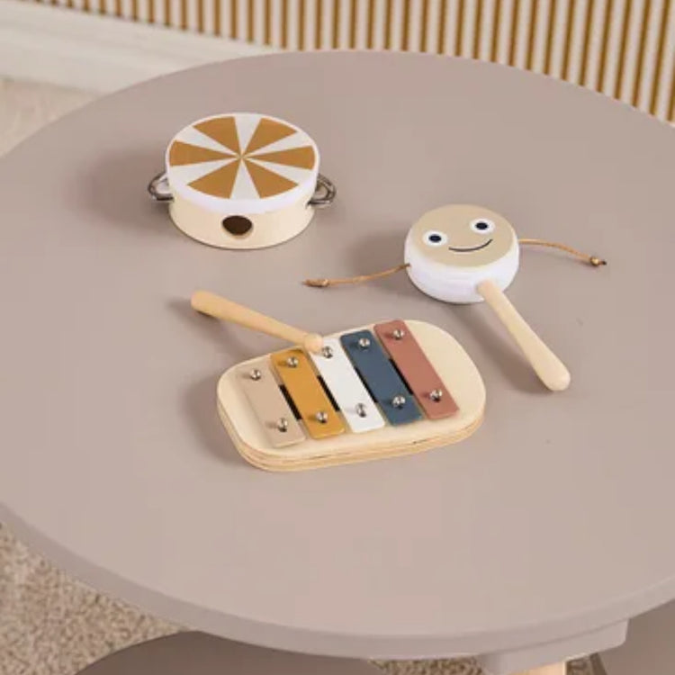 KIDS CONCEPT. Music set brown KID'S MUSIC