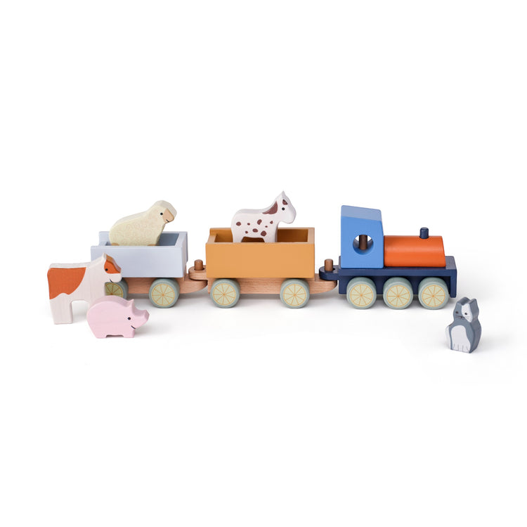 KIDS CONCEPT. Farm animal train AIDEN
