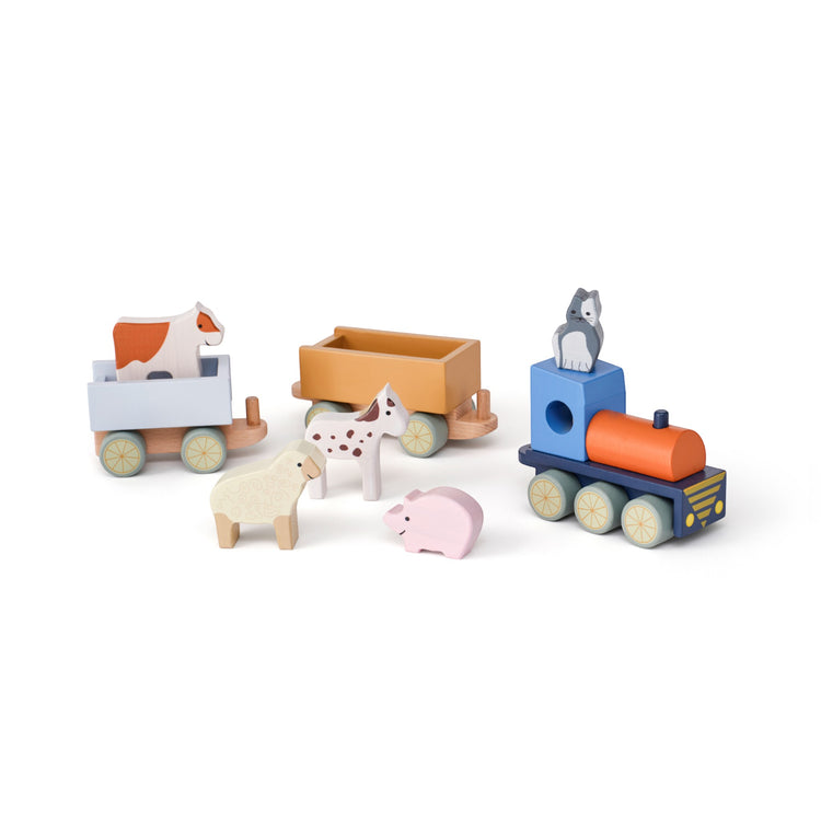 KIDS CONCEPT. Farm animal train AIDEN