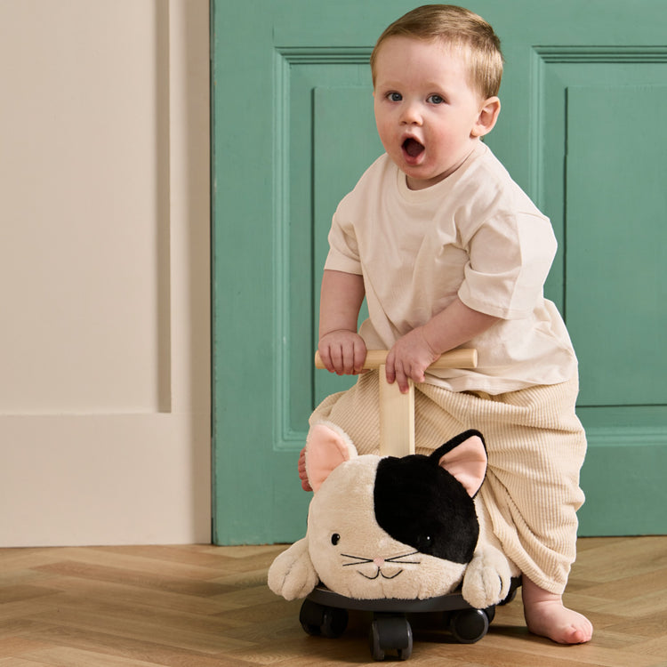 KIDS CONCEPT. Ξύλινο τροχήλατο γατούλα AIDEN