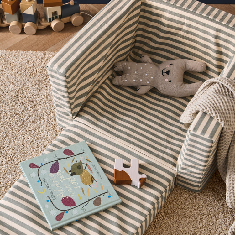 KIDS CONCEPT. Armchair foldable stripe KID'S BASE